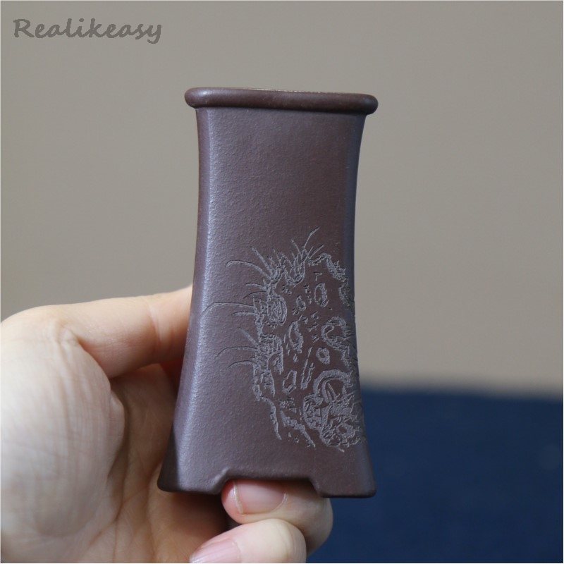 Tagine Clay Pot - Vaso da fiori in argilla viola