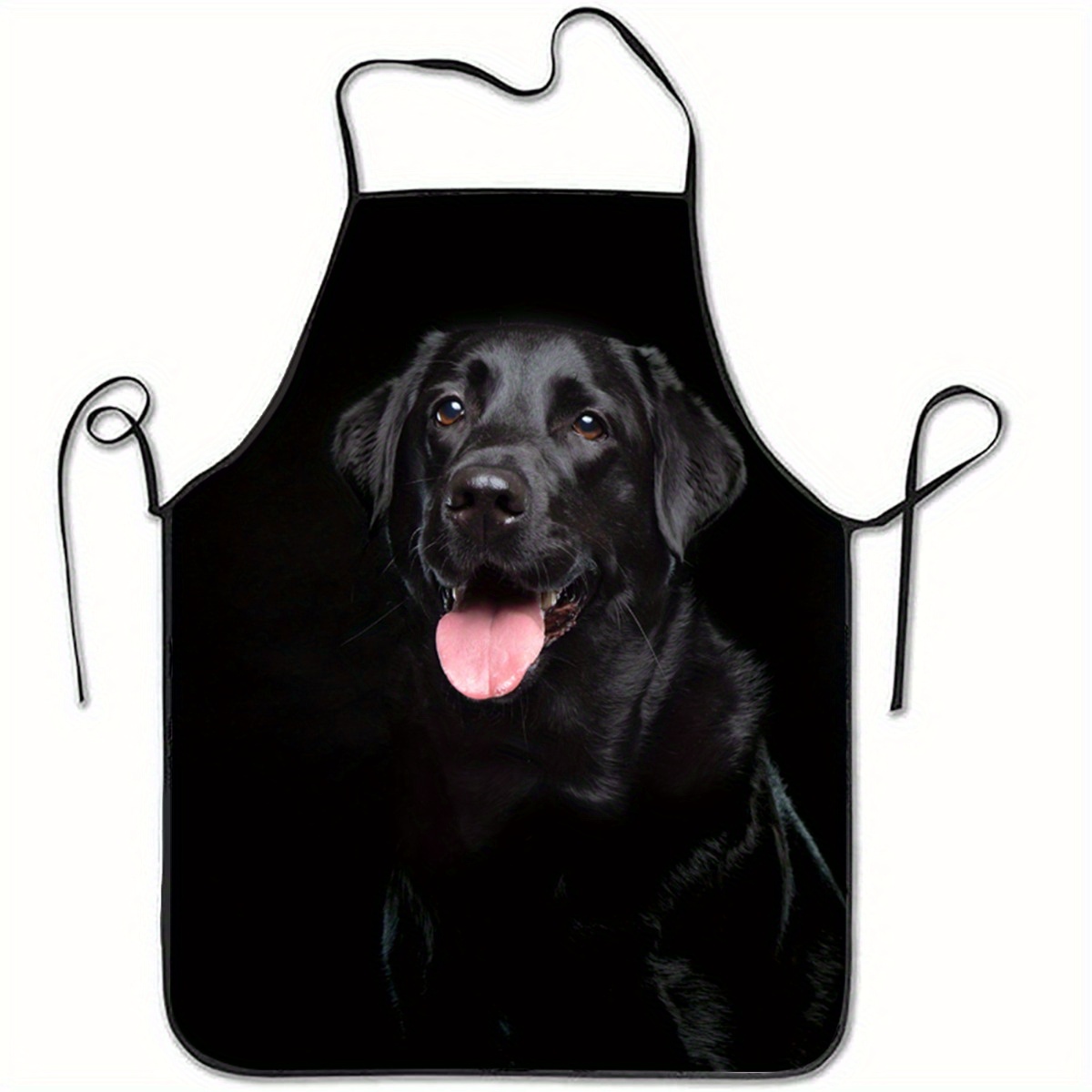 Home Cooking Dog Food - 1 grembiule nero con stampa di