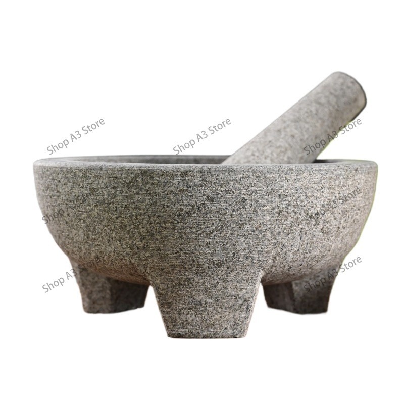 Mortar Pestle Granite - Mortaio e pestello in granito naturale