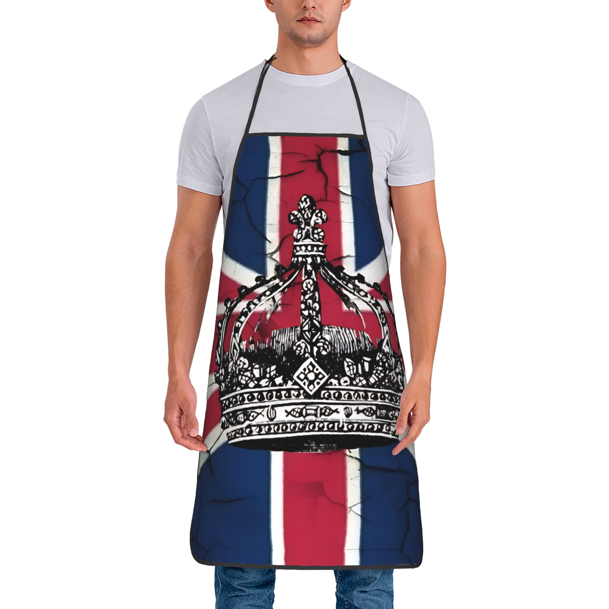 Uk Home Cooking - Grembiule con bandiera britannica UK per