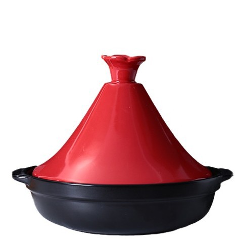 Tagine Clay Pot - Pentola in Ceramica Resistente alle Alte
