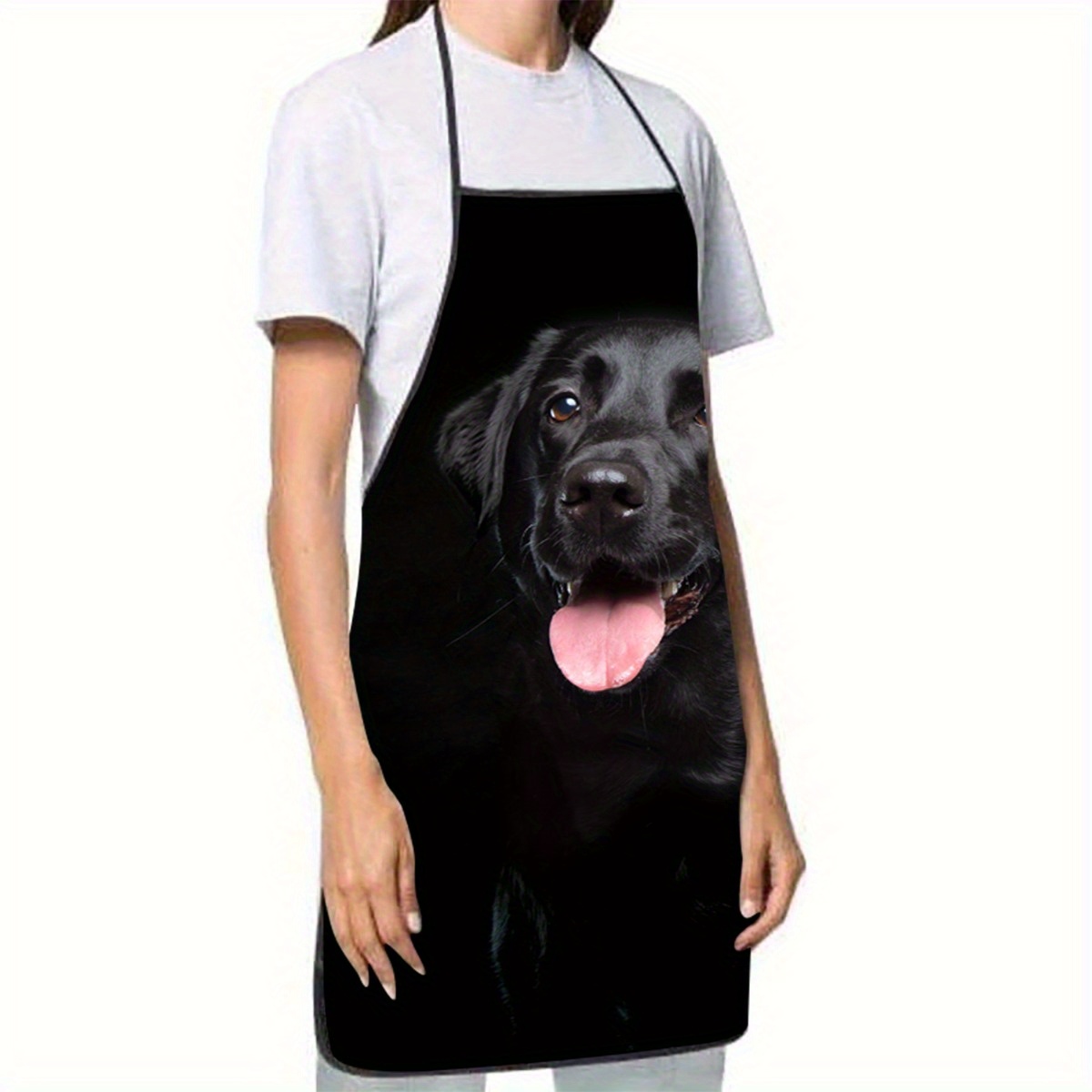 1 grembiule nero con stampa di - Home Cooking Dog Food recensione e prezzo